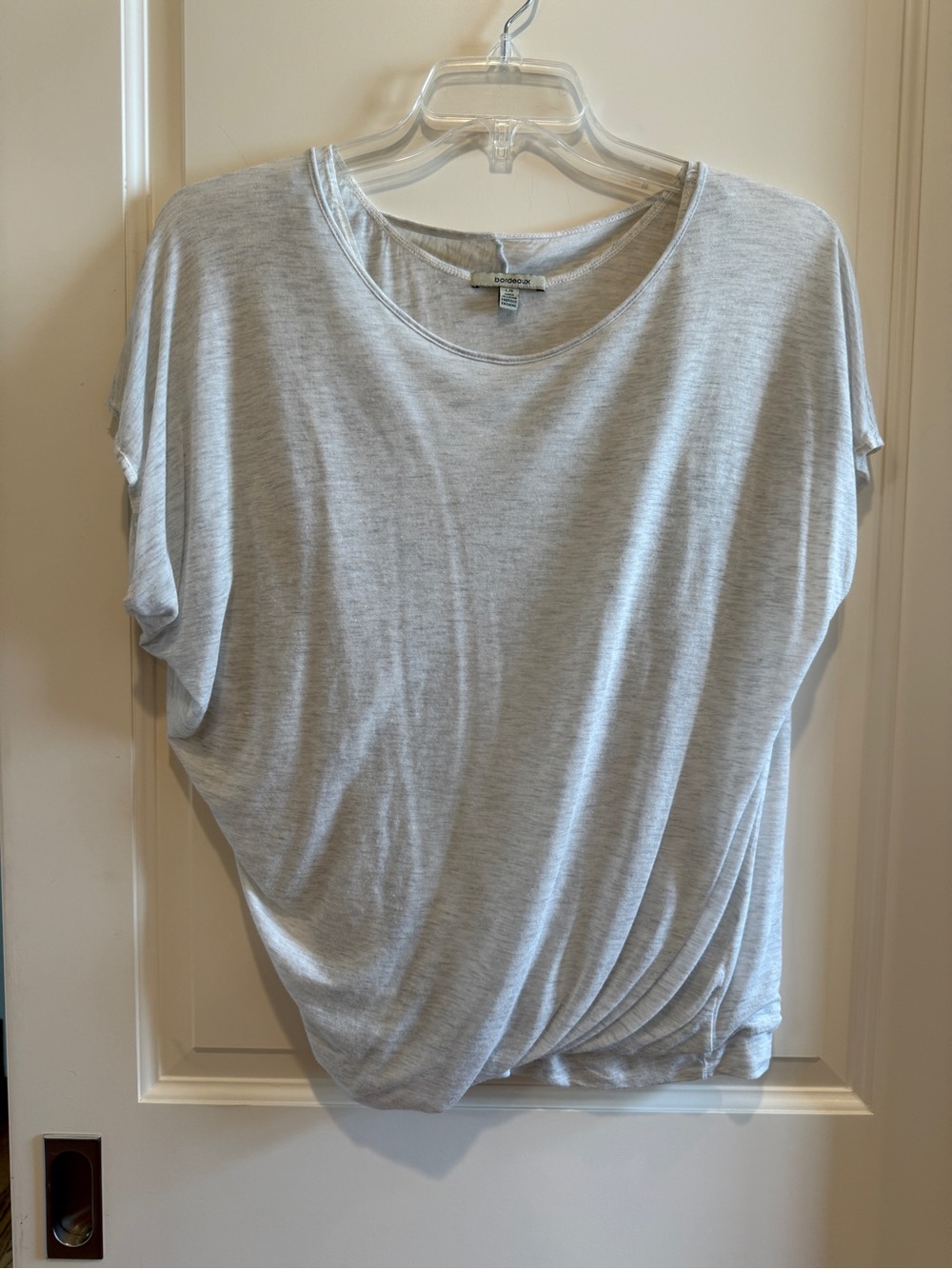 Bordeaux Asymmetrical Blouse